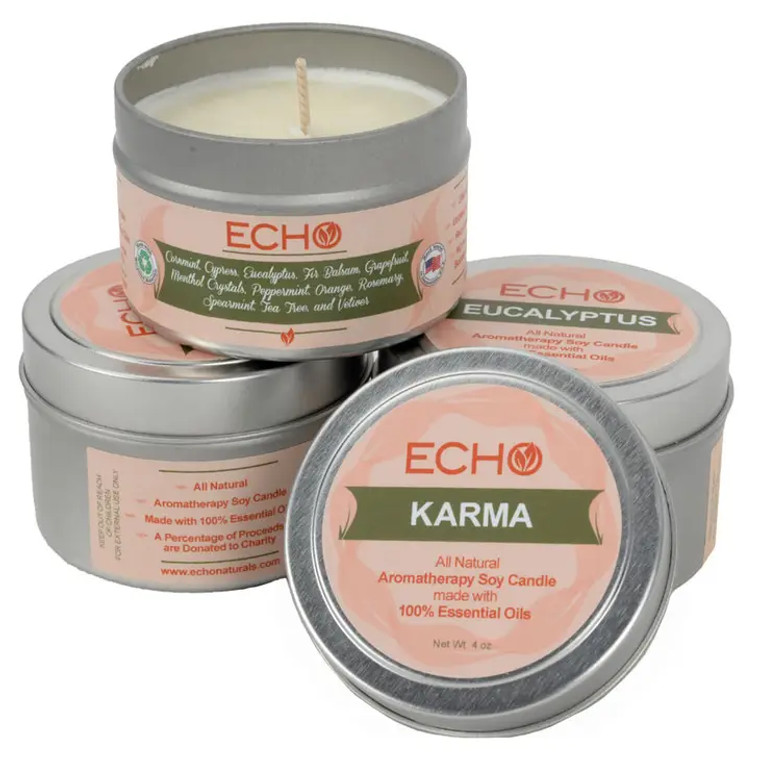 Echo Essential Oil Candles- "TRANQUILITY"