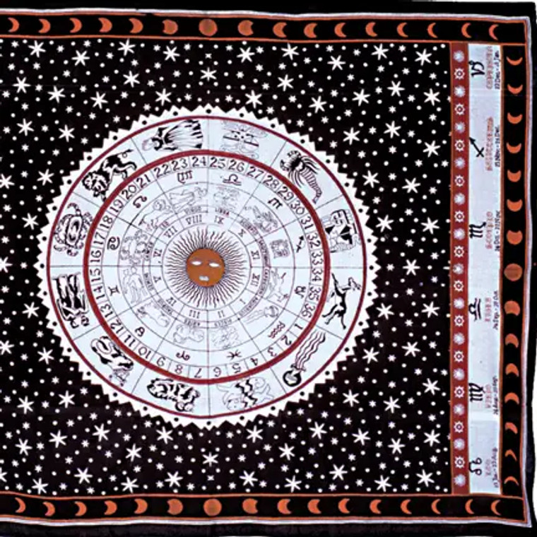 Indian Double Zodiac Tapestry