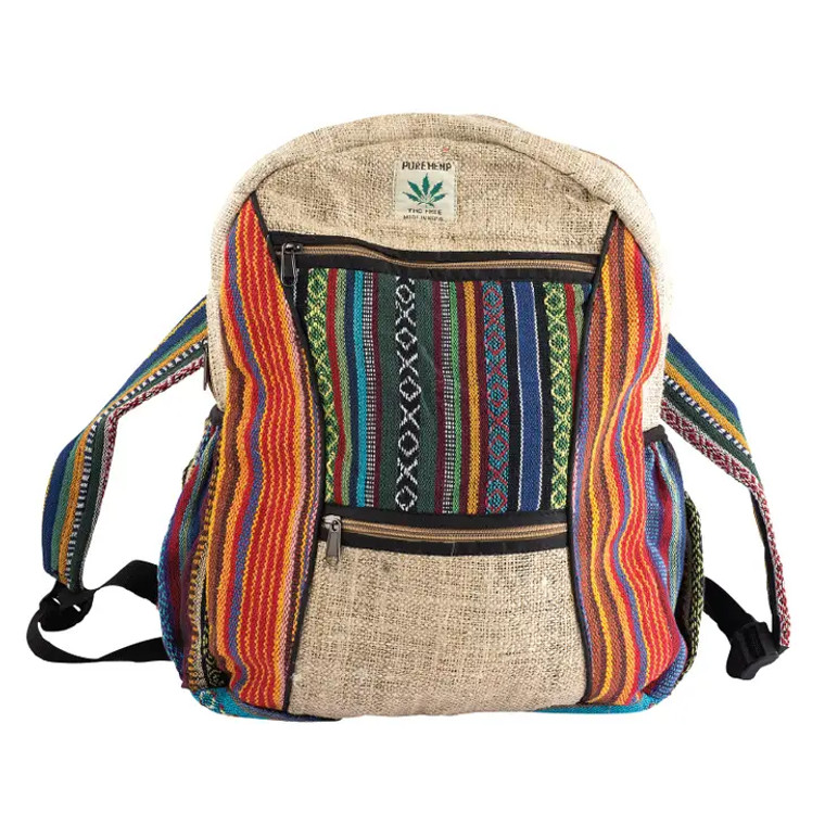 Hemp 2-Zipper Backpack