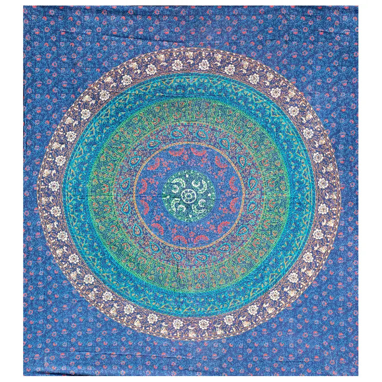 Multicolor Floral Double Tapestry