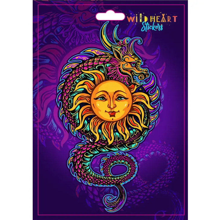 Sun & Dragon Window Sticker