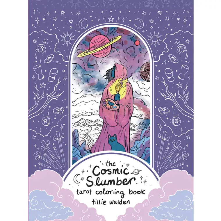 Cosmic Slumber Tarot Coloring Book