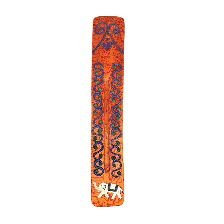 Orange Wooden Incense Stick Ash Catcher