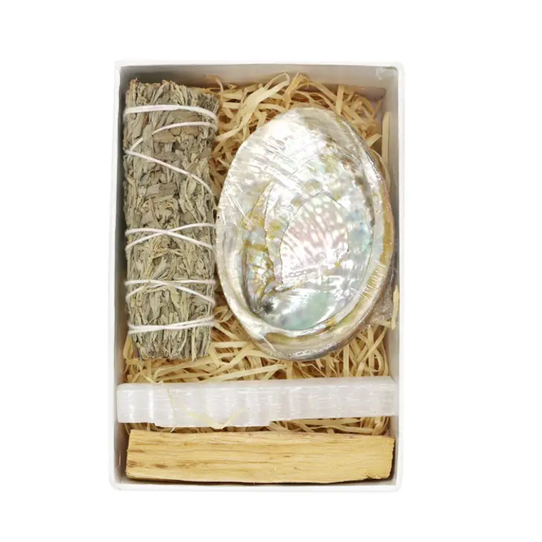 Blue Sage Mini Smudge Kit Gift Set Box