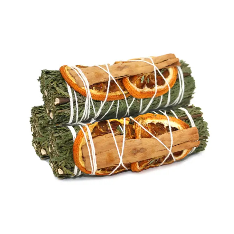 Cedar Cinnamon Orange Sage 4" Smudge Sticks