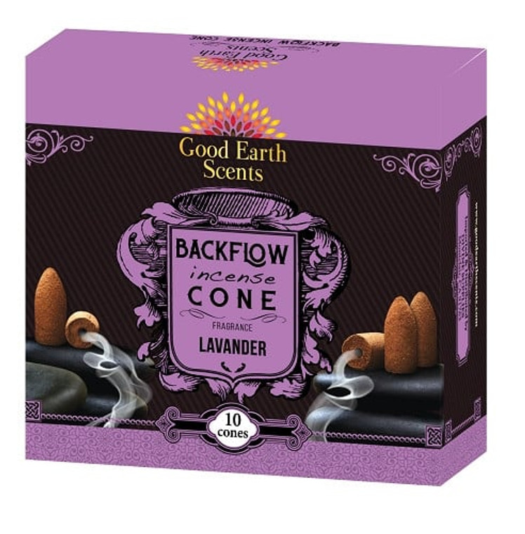 Soul Sticks 10 Backflow Cones- Lavender