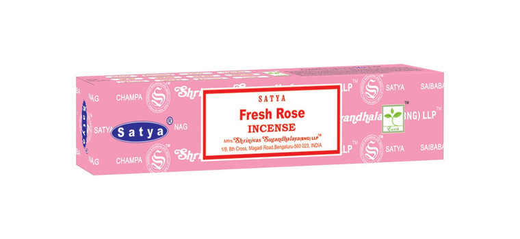 Satya 15 Gram Box Incense - Fresh Rose