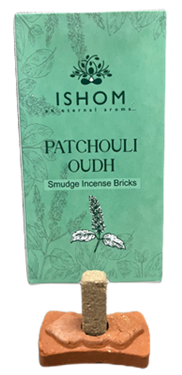 ISHOM - Patchouli Oudh Smudge Incense Bricks