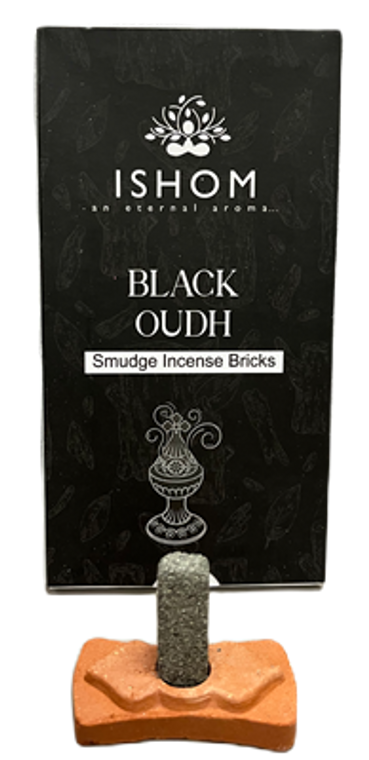 ISHOM - Black Oudh Smudge Incense Bricks