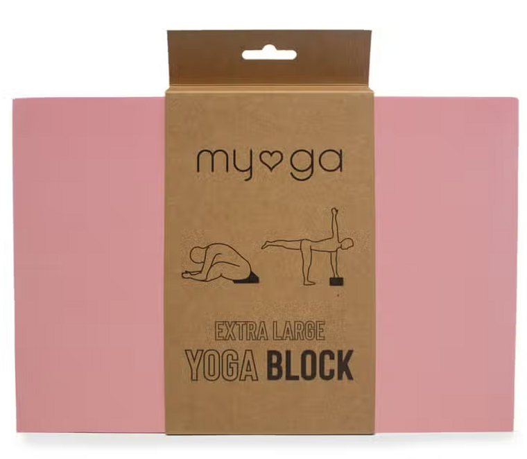 XL Flat Foam Yoga Block-Light Pink myga