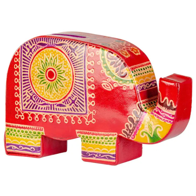 Baby Elephant Leather Bank