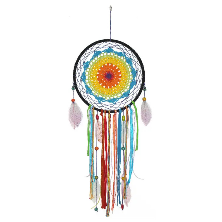 Crochet Rainbow Dreamcatcher