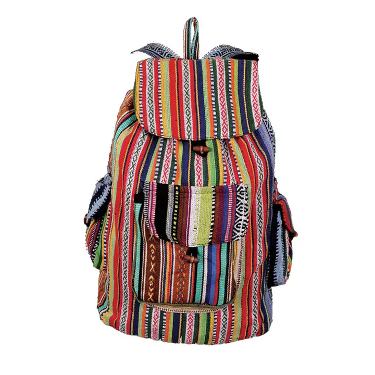 Light Striped Backpack