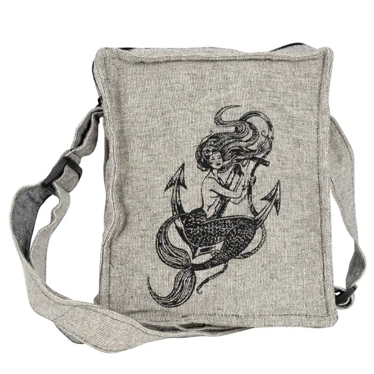 Mermaid Zipper Closure Crossbody