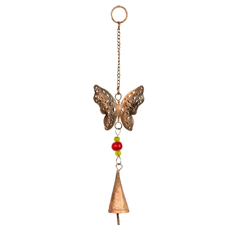 Small Recycled Animal Windchime - Butterfly