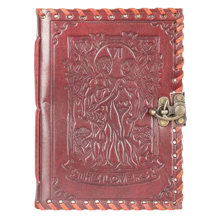 The Lovers Tarot Leather Journal