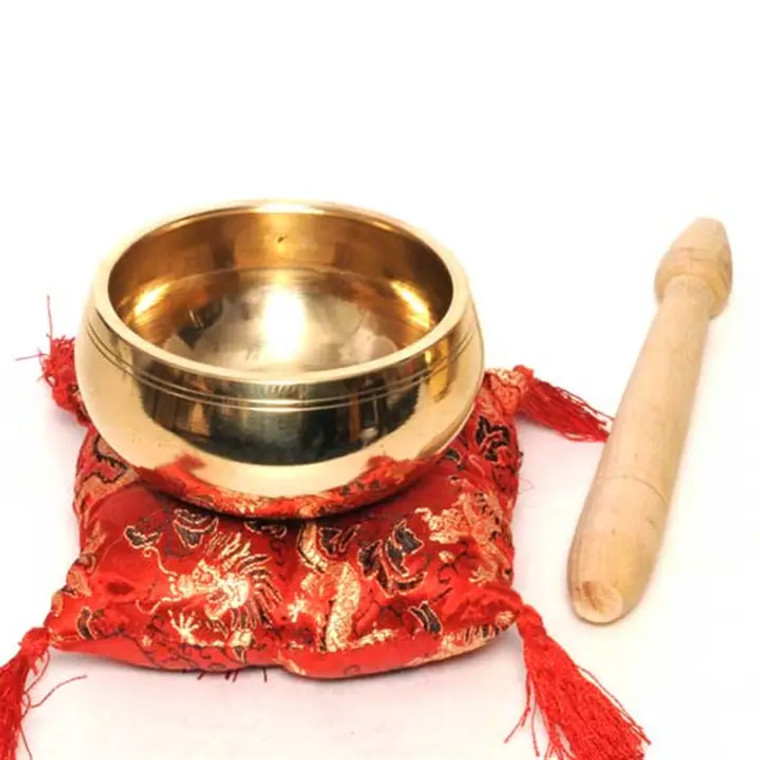 Singing Bowl Smooth Brass- 4"