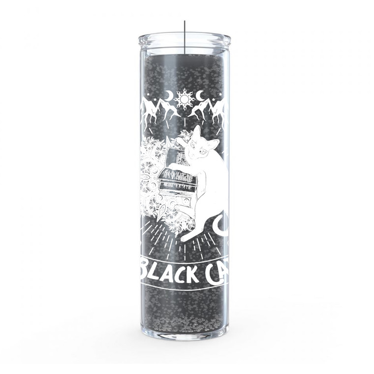 Prayer Candle 16 oz- Black Cat