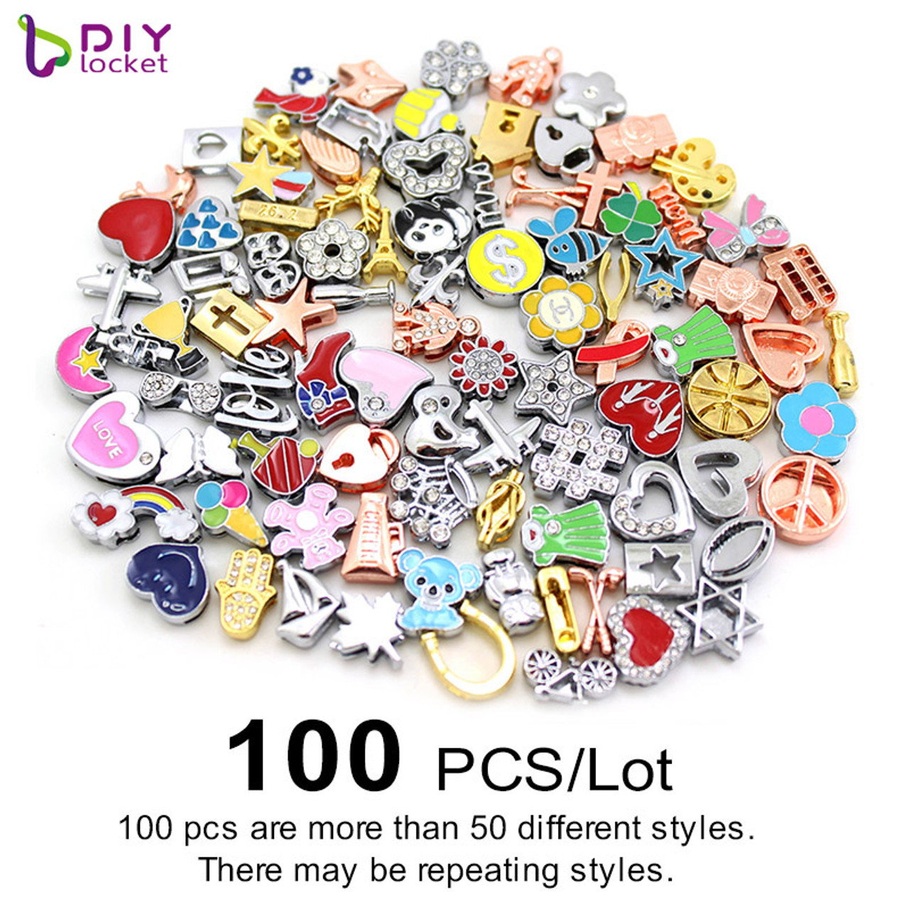 300 Pieces Wholesale Bulk Lots Jewelry Making Charms Pendant Mixed