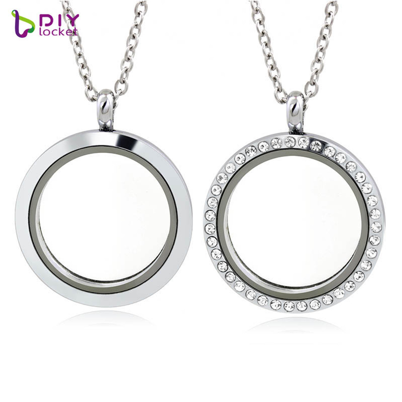 30mm Round Magnetic Floating Charms Locket LSFL01