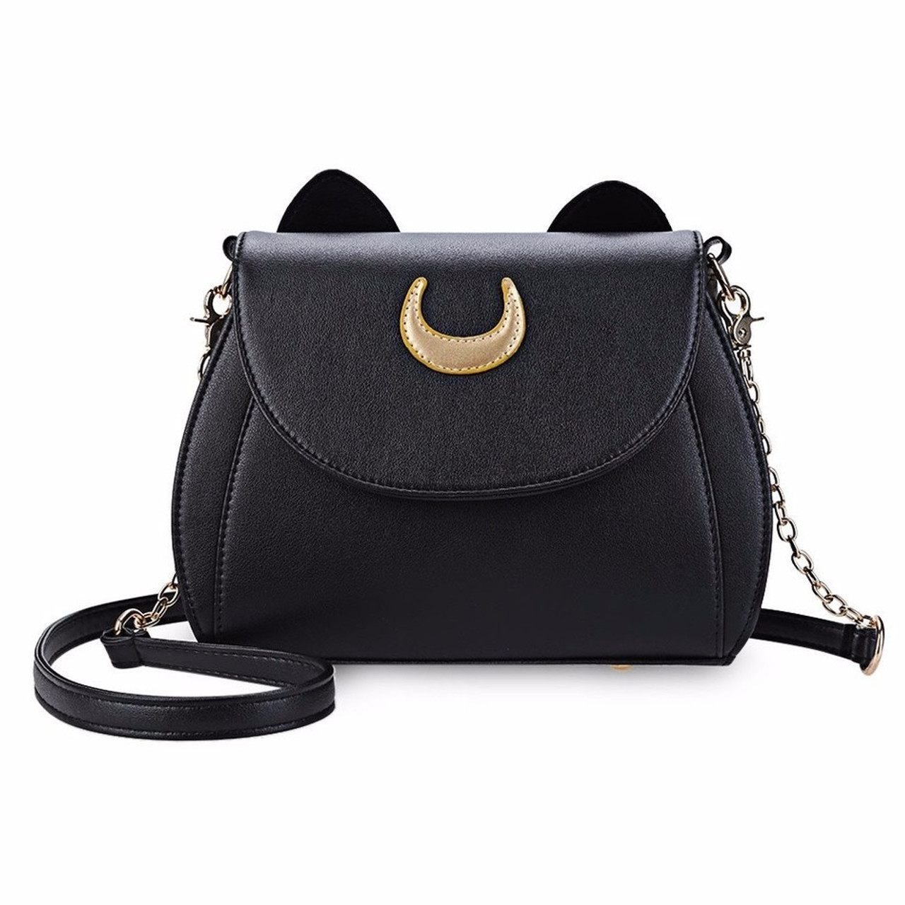 Black LEATHER Small Cute Side Bag WOMEN SHOULDER BAG Small