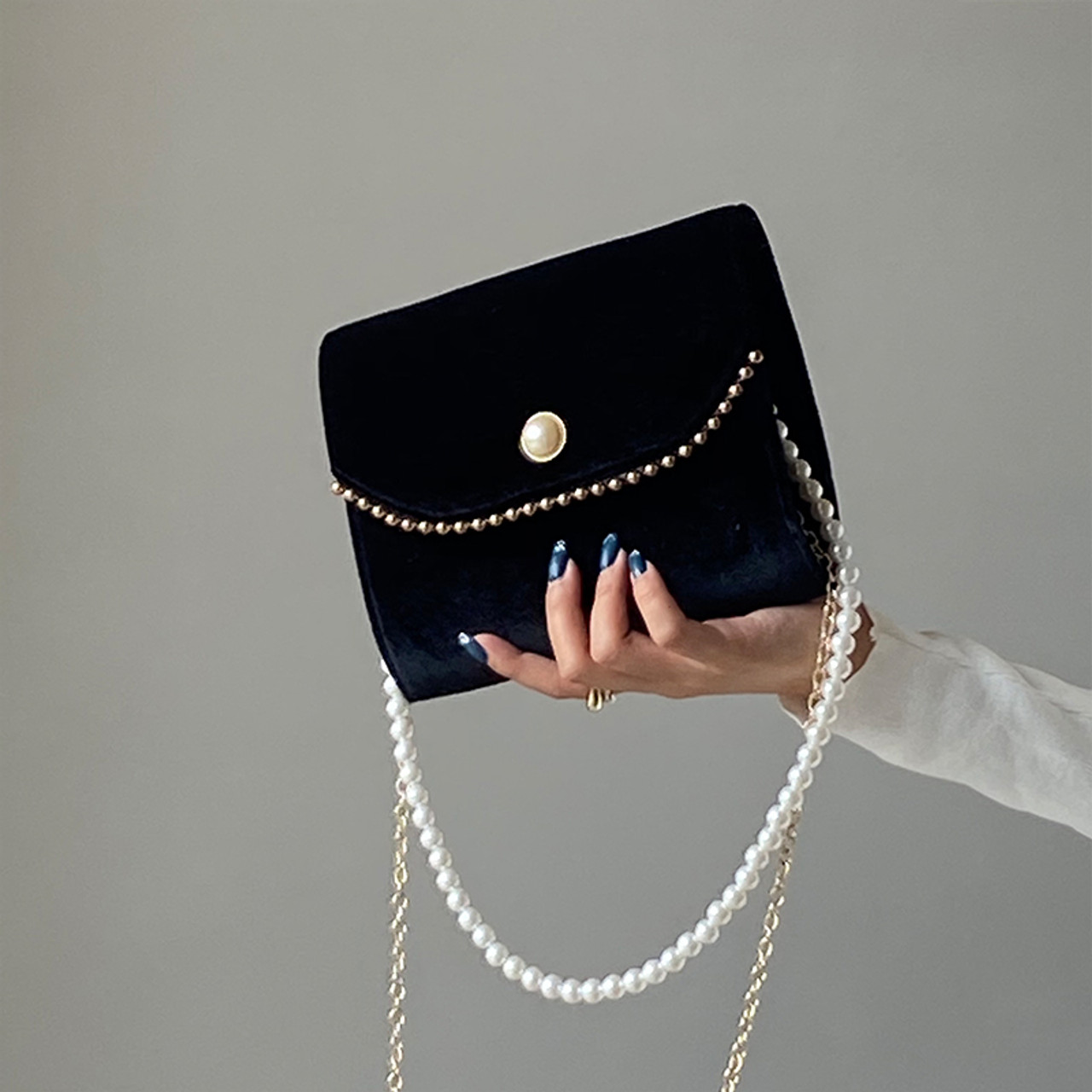Multi-Colored Faux Pearl Handbag Design by Rubilon at Pernia's Pop Up Shop  2024