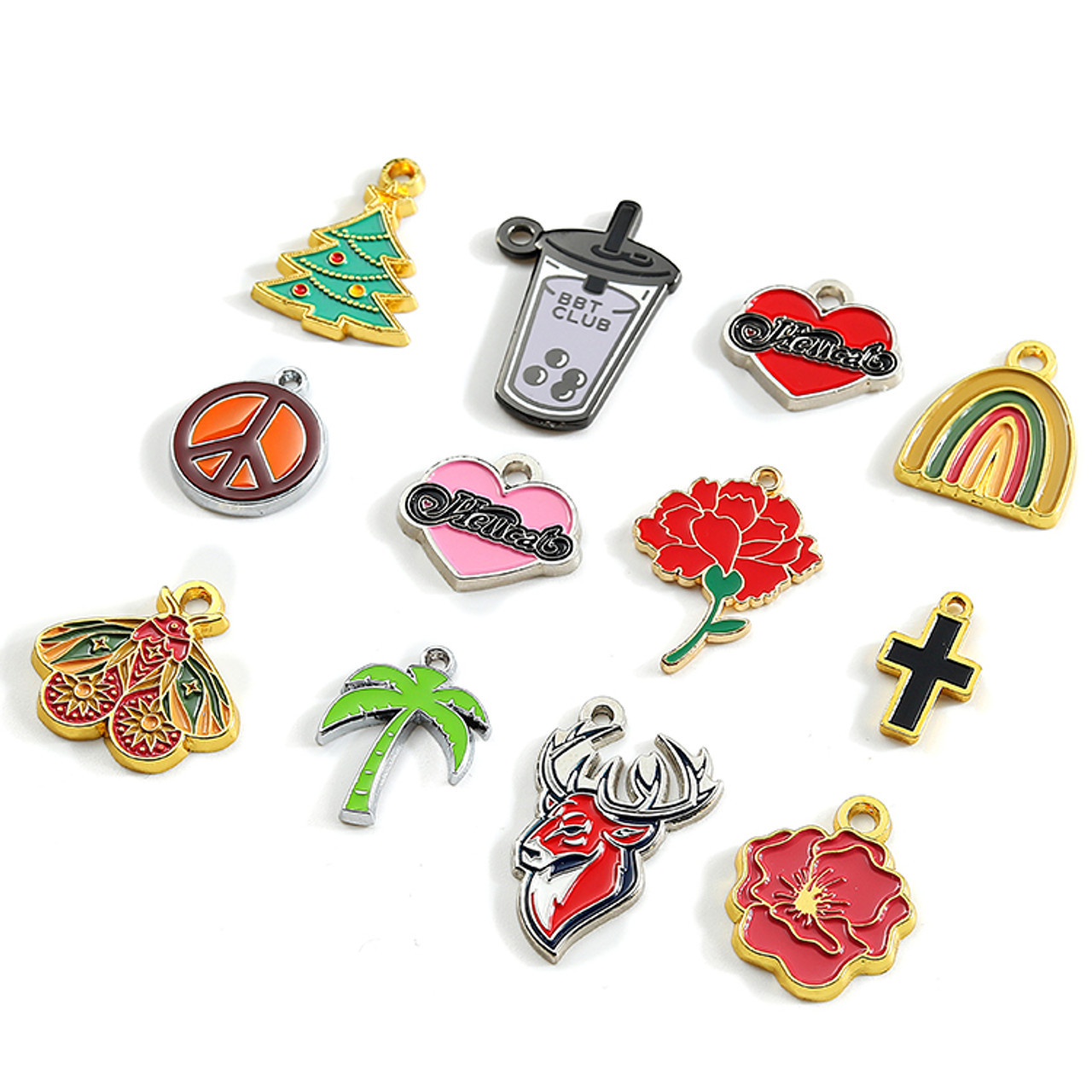 Custom Designed Charms for Jewelry Making Bulk Logo Charms
