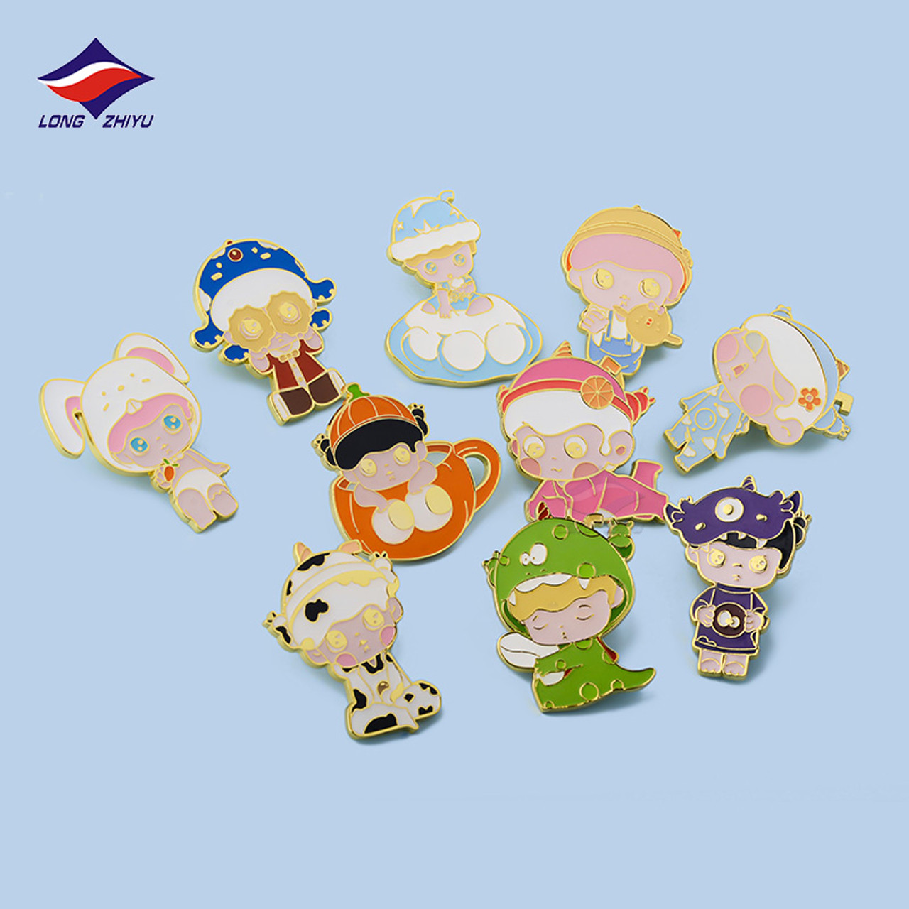 Anime Collection Enamel Pins Set Custom Cartoon Icon Brooch Lapel