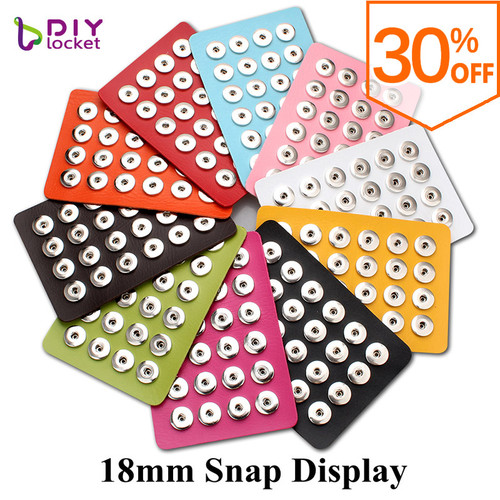 LadieSShow Snap Jewelry Display Board Button Organizer Charms Showing Stand  for 18mm Regular Sized Snap Button,Also for 12mm(Back