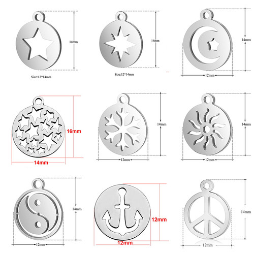 Wholesale DICOSMETIC Pendant Necklace Stainless Steel Protection Charms  Cool Pendant Charms for Men and Women DIY 
