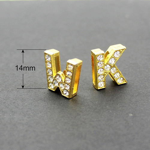 Wholesale 130pcs 10mm Full Rhinestone Letters Numbers DIY Jewelry Zinc  Alloy ENGLISH Alphabet Slide Letters