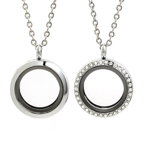 30mm Round Magnetic Floating Charms Locket LSFL01