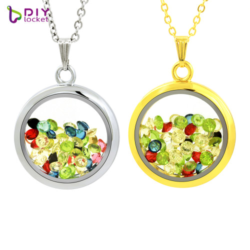 30mm Round Magnetic Floating Charms Locket LSFL01