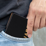 Engraved Leather Bi-Fold Wallet