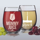 Funny Engraved Wine Glass