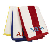 Personalized Premium Striped Beach Towel