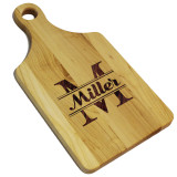 Engraved Maple or Walnut Cheese and Bread Paddle Cutting Board