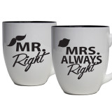 Mr Right and Mrs Always Right Gifts - Set of 2