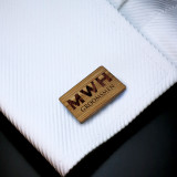 Custom Engraved Wood Cuff Links