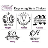 Custom Personalized Glass Liquor Decanter and Set - MPM Designs