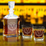 Custom Personalized Glass Liquor Decanter and Set - MPM Designs