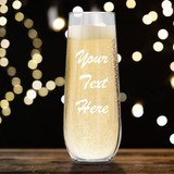 Personalized Champagne Flute with Text or Name