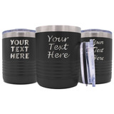 Custom Personalized Insulated Low Ball Cup with Any Name or Text