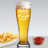 Customized Funny Pilsner Glass for Dad 