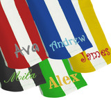 Personalized Microfiber Striped Beach Towel - 30" x 60"