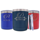 Personalized Insulated Low Ball Cup with Name and Initial