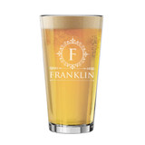 Custom Personalized 16 oz Pint Glass - Engraved with Any Name or Initial