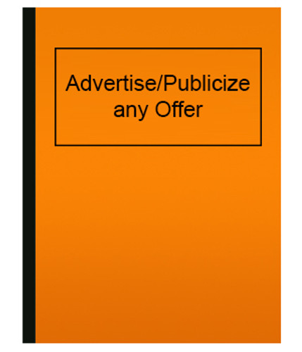 Advertise/Publicize any Offer