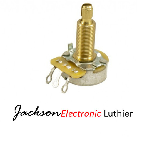 CTS 550k Audio LONG Potentiometers Custom Modified Series ±9% Tolerance

These high-quality potentiometer from CTS® offer you exceptional performance in electronics for your instrument. These are NOT the same CTS pots that other companies stock and sell. These are developed using ±9% tolerances and a value at 10% over the standard ohms rating 550 kohms for 500). This ensures not only optimum performance, but guarantees your potentiometers will always be at least the value stated.

Compared with many others using 20% tolerances (where you can be over spec, but in most cases far below). These specifications ensure good tone from your pickups. Also, added brass components and a high quality wiper versus what comes standard on most run of the mill potentimeters to ensure long life, quality and consistent performance.