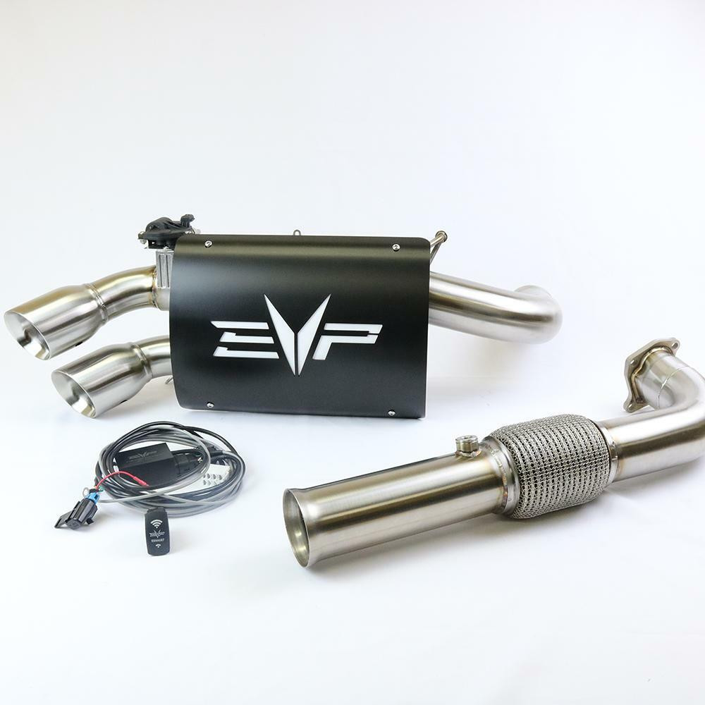 EVE アウトプットP Polaris RZR XP Turbo Electric Captain's Choice Exhaust | Evolution